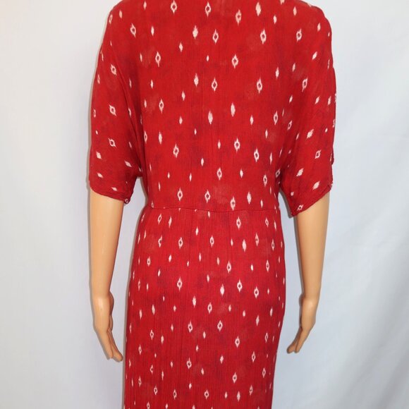 Knox Rose Midi Dress Sz S Coastal Boho Beach Western Cottagecore Prairie Batwing - Picture 2 of 12